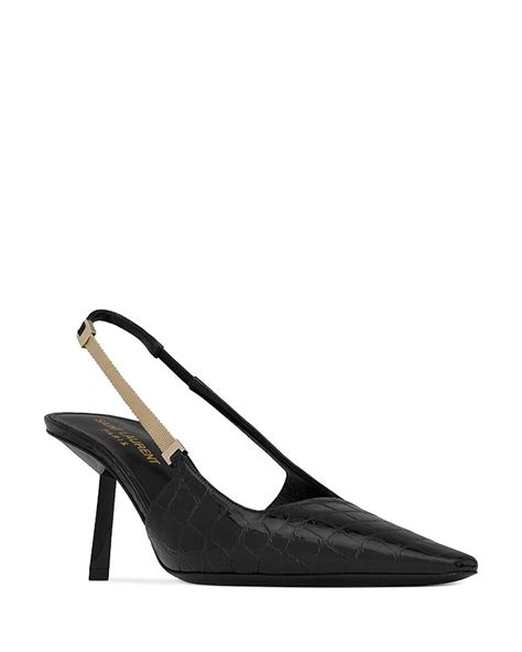 BLAKE slingback pumps in crocodile